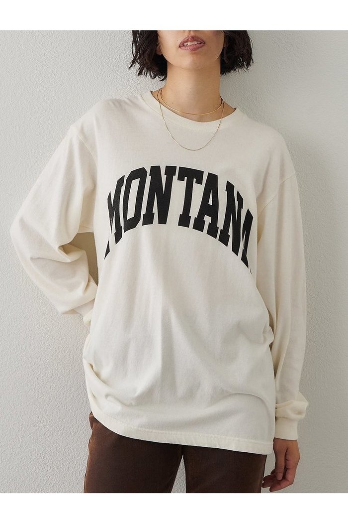 【ウィムガゼット/Whim Gazette】のMONTANAロングTシャツ インテリア・キッズ・メンズ・レディースファッション・服の通販 founy(ファニー) https://founy.com/ ファッション Fashion レディースファッション Fashion for Women トップス・カットソー Cut & Sew Tops シャツ・ブラウス・オフィスカジュアル Elegant Blouses & Button-Ups ロングTシャツ・Tシャツ Longline T-Shirts & Tees カットソー・ベーシックTシャツ Cut-and-Sewn Tops / Stretch Tees & Basics カットソー Cut and Sewn Top シンプル Simple, Minimal スリーブ Sleeve, Long Sleeve / Short Sleeve トレンド Trend, Trending Now プリント Print, Printed Pattern メランジ Melange, Mixed Yarn リラックス Relax, Relaxed Fit ロング Long, Long-Length 新作・新入荷 New Arrivals / New In |ID: prp329100004705694 ipo3291000000033984558