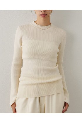 【ウィムガゼット/Whim Gazette】のリブニットクループルオーバー 人気、トレンドファッション・服の通販 founy(ファニー) ファッション Fashion レディースファッション Fashion for Women トップス・カットソー Cut & Sew Tops ニット Knit Tops & Sweaters カジュアルプルオーバー・ニットトップス Pullovers & Knit Tops / Casual Pullovers おすすめ Recommended / Our Picks アンサンブル Ensemble Set シンプル Simple, Minimal スリット Slit, Slit Detail トレンド Trend, Trending Now パターン Pattern, Design Print フィット Fit, Slim Fit 新作・新入荷 New Arrivals / New In |ID:prp329100004705696