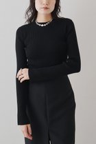 【ウィムガゼット/Whim Gazette】のリブニットクループルオーバー 人気、トレンドファッション・服の通販 founy(ファニー) ファッション Fashion レディースファッション Fashion for Women トップス・カットソー Cut & Sew Tops ニット Knit Tops & Sweaters カジュアルプルオーバー・ニットトップス Pullovers & Knit Tops / Casual Pullovers おすすめ Recommended / Our Picks アンサンブル Ensemble Set シンプル Simple, Minimal スリット Slit, Slit Detail トレンド Trend, Trending Now パターン Pattern, Design Print フィット Fit, Slim Fit 新作・新入荷 New Arrivals / New In thumbnail ブラック|ID: prp329100004705696 ipo3291000000033984577