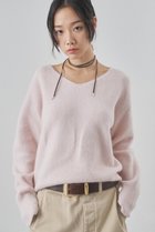 【ウィムガゼット/Whim Gazette】のF/W Vネックプルオーバー ベビーピンク|ID:prp329100004705698