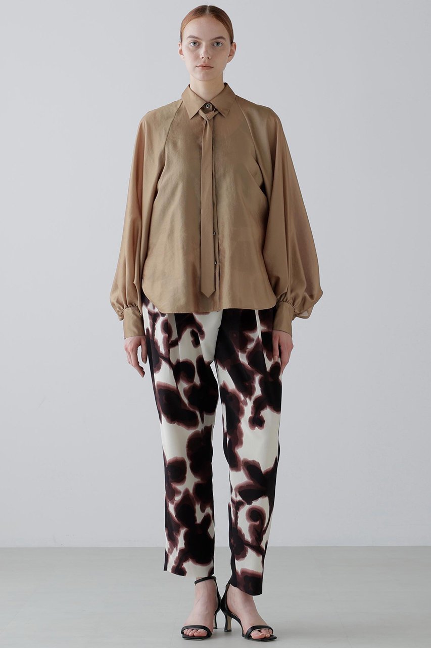 【アドーア/ADORE】のロールシャッハプリントパンツ インテリア・キッズ・メンズ・レディースファッション・服の通販 founy(ファニー) 　ファッション　Fashion　レディースファッション　Fashion for Women　パンツ　Pants & Trousers　テーパード　Tapered, Tapered Pants　フロント　Front, Front Design　プリント　Print, Printed Pattern　モダン　Modern, Contemporary　ブラウン|ID: prp329100004705707 ipo3291000000035452898