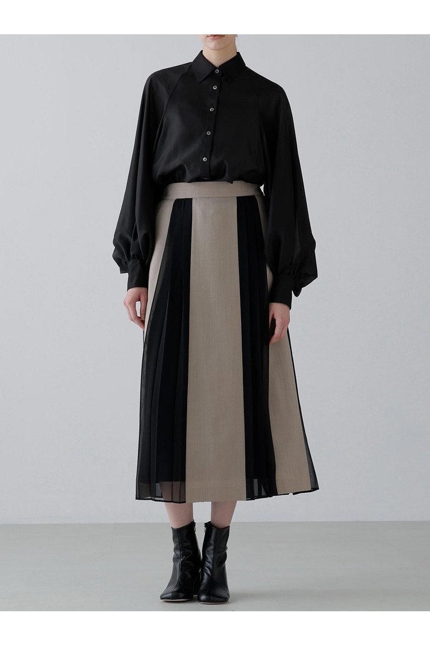 【アドーア/ADORE】のハイツイストツイルスカート 人気、トレンドファッション・服の通販 founy(ファニー) 　ファッション　Fashion　レディースファッション　Fashion for Women　スカート　Skirts　ロングスカート　Long Skirts / Maxi & Midi Skirts　シフォン　Chiffon, Lightweight Fabric　ツイル　Twist, Twisted Detail　プリーツ　Pleats, Pleated　ミックス　Mix, Mixed Style　ロング　Long, Long-Length　エレガント 上品　Elegant　新作・新入荷　New Arrivals / New In　other-2|ID: prp329100004705709 ipo3291000000033984692