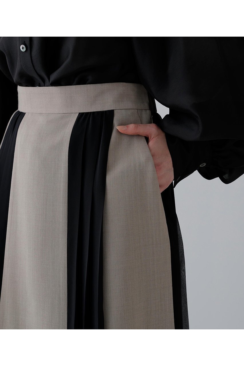 【アドーア/ADORE】のハイツイストツイルスカート 人気、トレンドファッション・服の通販 founy(ファニー) 　ファッション　Fashion　レディースファッション　Fashion for Women　スカート　Skirts　ロングスカート　Long Skirts / Maxi & Midi Skirts　シフォン　Chiffon, Lightweight Fabric　ツイル　Twist, Twisted Detail　プリーツ　Pleats, Pleated　ミックス　Mix, Mixed Style　ロング　Long, Long-Length　エレガント 上品　Elegant　other-4|ID: prp329100004705709 ipo3291000000035452922