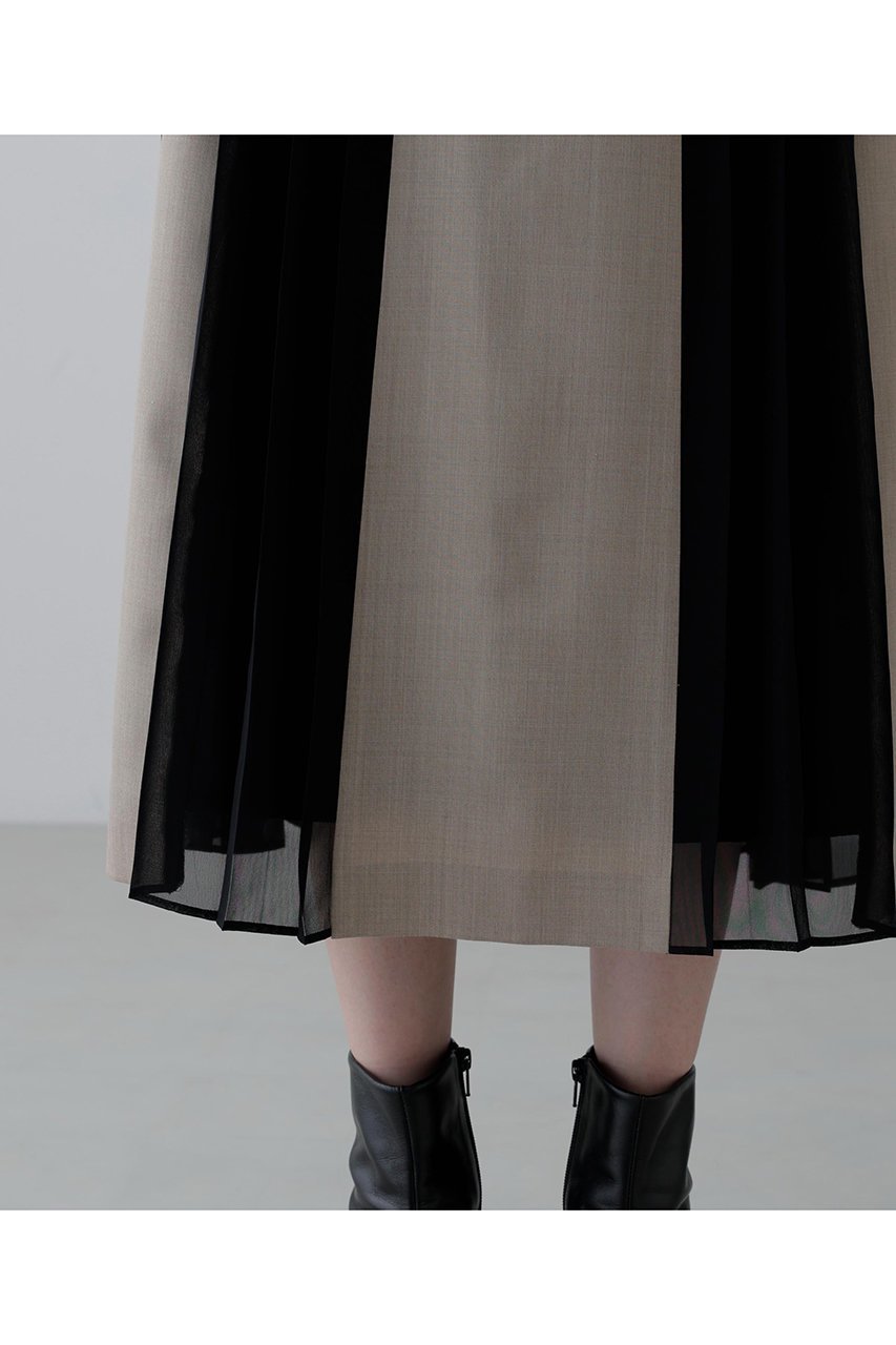 【アドーア/ADORE】のハイツイストツイルスカート 人気、トレンドファッション・服の通販 founy(ファニー) 　ファッション　Fashion　レディースファッション　Fashion for Women　スカート　Skirts　ロングスカート　Long Skirts / Maxi & Midi Skirts　シフォン　Chiffon, Lightweight Fabric　ツイル　Twist, Twisted Detail　プリーツ　Pleats, Pleated　ミックス　Mix, Mixed Style　ロング　Long, Long-Length　エレガント 上品　Elegant　other-6|ID: prp329100004705709 ipo3291000000035452924