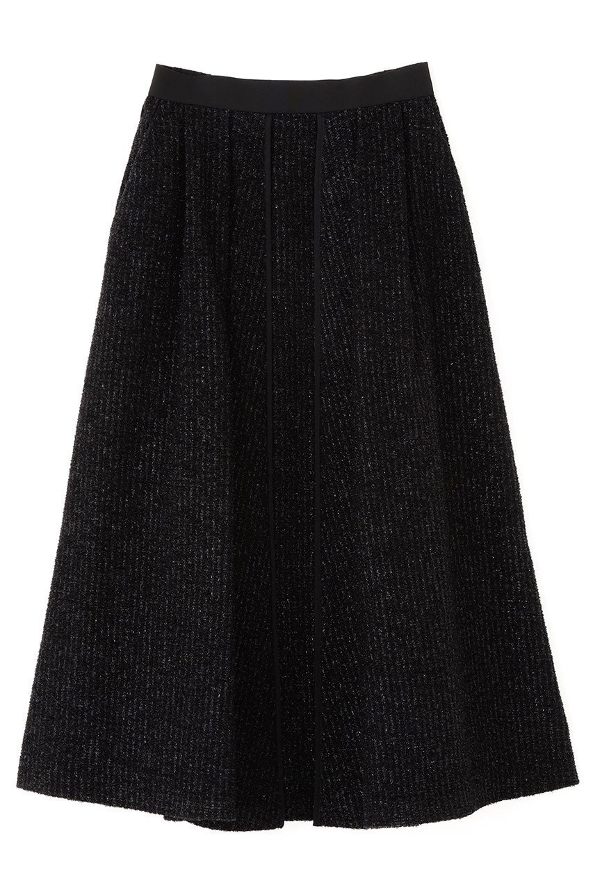 【アドーア/ADORE】のフィルムモールツイードスカート インテリア・キッズ・メンズ・レディースファッション・服の通販 founy(ファニー) 　ファッション　Fashion　レディースファッション　Fashion for Women　スカート　Skirts　ロングスカート　Long Skirts / Maxi & Midi Skirts　ツイード　Twill, Twill Weave　フレア　Flare, Flared　ロング　Long, Long-Length　ブラック|ID: prp329100004705710 ipo3291000000033984700
