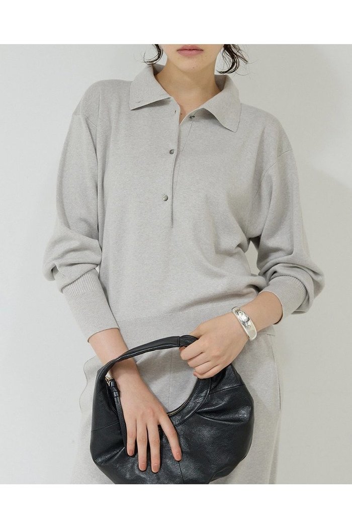 【ガリャルダガランテ/GALLARDAGALANTE】の【WALANCE】別注シーウール×オーガニックコットンポロニット インテリア・キッズ・メンズ・レディースファッション・服の通販 founy(ファニー) https://founy.com/ ファッション Fashion レディースファッション Fashion for Women トップス・カットソー Cut & Sew Tops ニット Knit Tops & Sweaters カジュアルプルオーバー・ニットトップス Pullovers & Knit Tops / Casual Pullovers おすすめ Recommended / Our Picks なめらか Smooth, Silky Texture セットアップ Set-Up, Coordinated Outfit バランス Balance, Style Balance 別注 Limited Edition, Custom Order 抗菌 Antibacterial, Bacteria-Resistant |ID: prp329100004705714 ipo3291000000033984738