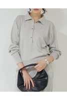 【ガリャルダガランテ/GALLARDAGALANTE】の【WALANCE】別注シーウール×オーガニックコットンポロニット 人気、トレンドファッション・服の通販 founy(ファニー) ファッション Fashion レディースファッション Fashion for Women トップス・カットソー Cut & Sew Tops ニット Knit Tops & Sweaters カジュアルプルオーバー・ニットトップス Pullovers & Knit Tops / Casual Pullovers おすすめ Recommended / Our Picks なめらか Smooth, Silky Texture セットアップ Set-Up, Coordinated Outfit バランス Balance, Style Balance 別注 Limited Edition, Custom Order 抗菌 Antibacterial, Bacteria-Resistant 新作・新入荷 New Arrivals / New In |ID:prp329100004705714