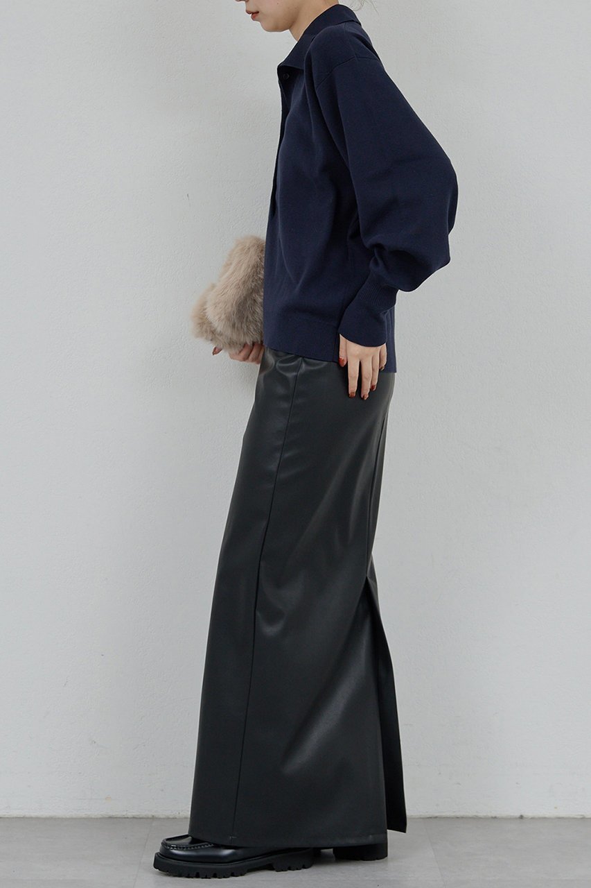 【ガリャルダガランテ/GALLARDAGALANTE】の【WALANCE】別注シーウール×オーガニックコットンポロニット 人気、トレンドファッション・服の通販 founy(ファニー) 　ファッション　Fashion　レディースファッション　Fashion for Women　トップス・カットソー　Cut & Sew Tops　ニット　Knit Tops & Sweaters　カジュアルプルオーバー・ニットトップス　Pullovers & Knit Tops / Casual Pullovers　おすすめ　Recommended / Our Picks　なめらか　Smooth, Silky Texture　セットアップ　Set-Up, Coordinated Outfit　バランス　Balance, Style Balance　別注　Limited Edition, Custom Order　抗菌　Antibacterial, Bacteria-Resistant　other-3|ID: prp329100004705714 ipo3291000000035665874