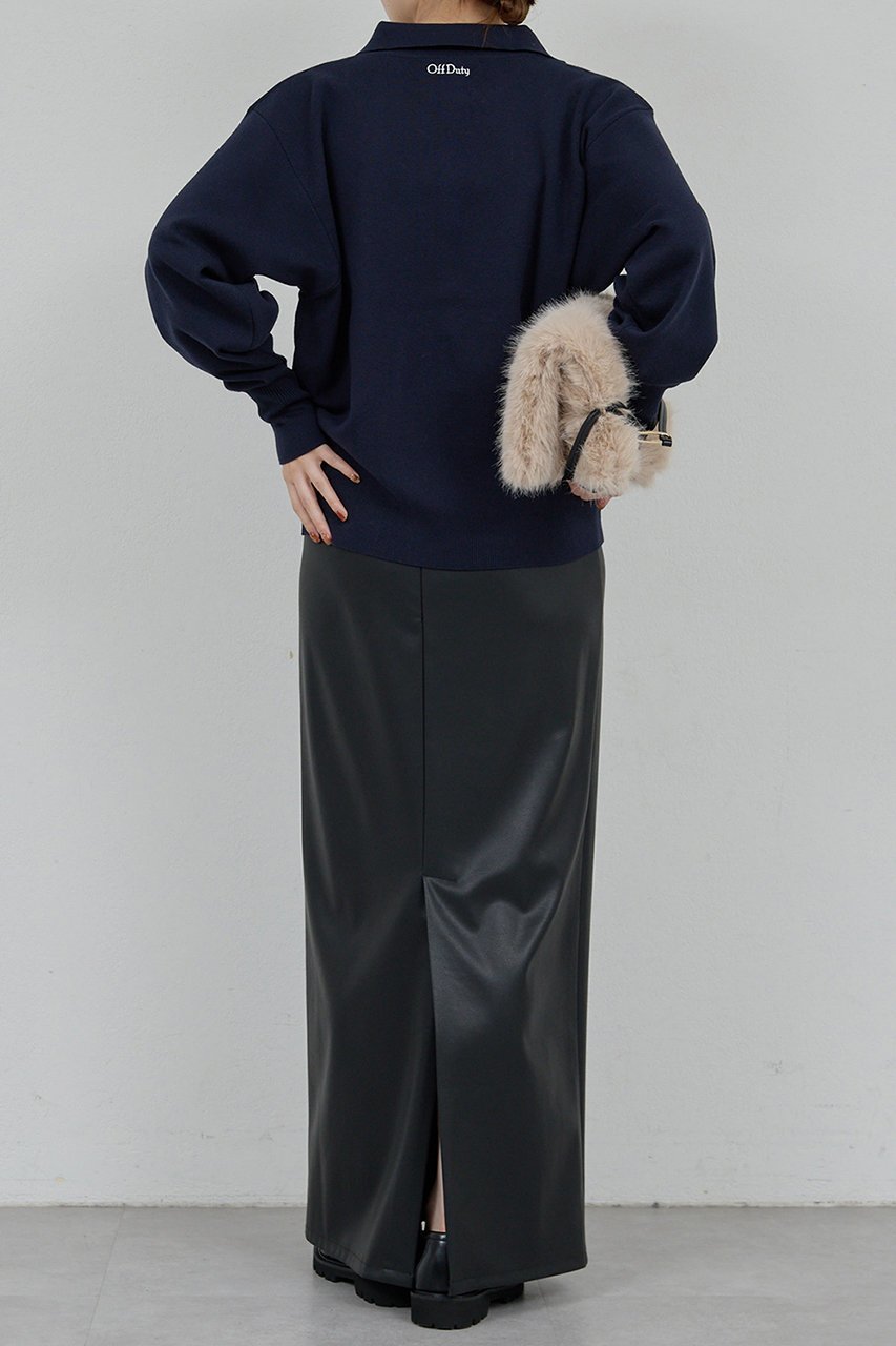 【ガリャルダガランテ/GALLARDAGALANTE】の【WALANCE】別注シーウール×オーガニックコットンポロニット 人気、トレンドファッション・服の通販 founy(ファニー) 　ファッション　Fashion　レディースファッション　Fashion for Women　トップス・カットソー　Cut & Sew Tops　ニット　Knit Tops & Sweaters　カジュアルプルオーバー・ニットトップス　Pullovers & Knit Tops / Casual Pullovers　おすすめ　Recommended / Our Picks　なめらか　Smooth, Silky Texture　セットアップ　Set-Up, Coordinated Outfit　バランス　Balance, Style Balance　別注　Limited Edition, Custom Order　抗菌　Antibacterial, Bacteria-Resistant　other-4|ID: prp329100004705714 ipo3291000000035665877