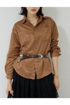 【ガリャルダガランテ/GALLARDAGALANTE】の【セットアップ対応】フェイクスエードシャツ 人気、トレンドファッション・服の通販 founy(ファニー) ファッション Fashion レディースファッション Fashion for Women トップス・カットソー Cut & Sew Tops シャツ・ブラウス・オフィスカジュアル Elegant Blouses & Button-Ups おすすめ Recommended / Our Picks スリーブ Sleeve, Long Sleeve / Short Sleeve セットアップ Set-Up, Coordinated Outfit ロング Long, Long-Length エレガント 上品 Elegant 新作・新入荷 New Arrivals / New In 秋 Autumn 羽織 Haori, Light Jacket 長袖 Long Sleeve, Full Sleeve thumbnail キャメル|ID: prp329100004705715 ipo3291000000033984758