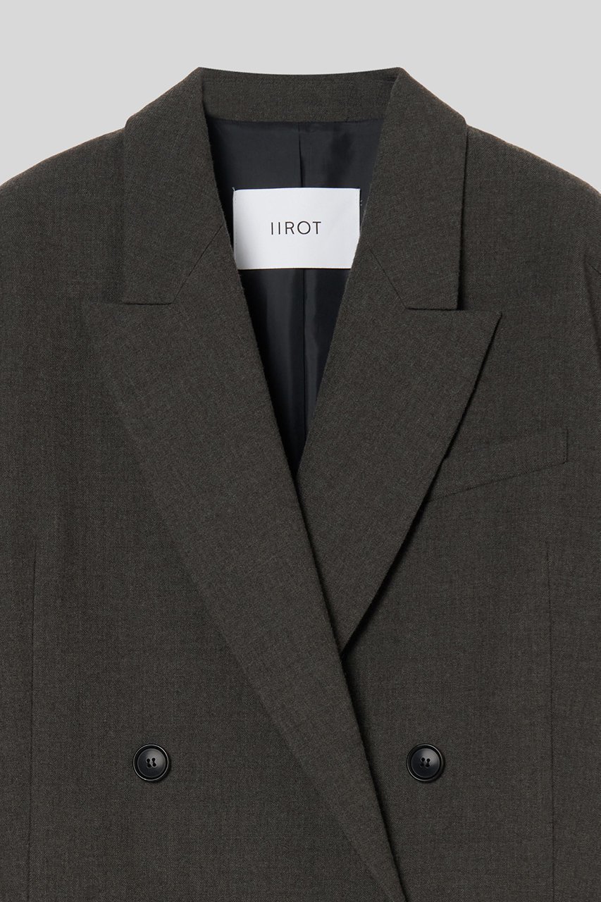【イロット/IIROT】のウール サージ ジャケット 人気、トレンドファッション・服の通販 founy(ファニー) 　ファッション　Fashion　レディースファッション　Fashion for Women　アウター　Coat / Outerwear Collection　レディースジャケット・軽アウター　Jackets　オイル　Body Oil　クラシック　Classic, Timeless Style　ショルダー　Shoulder, Shoulder Strap　ジャケット　Jacket, Outerwear　ドロップ　Drop Shoulder, Dropped Style　フォーマル　Formal, Dressy　other-3|ID: prp329100004705717 ipo3291000000035665904