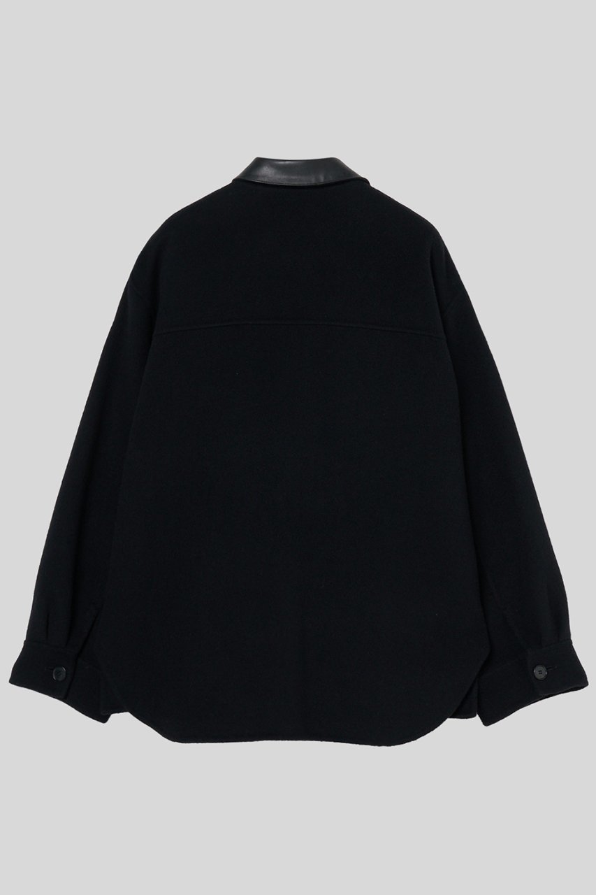 【イロット/IIROT】のダブル クロス ウール シャツ ジャケット 人気、トレンドファッション・服の通販 founy(ファニー) 　ファッション　Fashion　レディースファッション　Fashion for Women　アウター　Coat / Outerwear Collection　レディースジャケット・軽アウター　Jackets　ブルゾンジャケット・スポーティアウター　Blouson Jackets　なめらか　Smooth, Silky Texture　ジャケット　Jacket, Outerwear　ストール　Stole, Wrap　ダブル　Double, Double-Breasted　バランス　Balance, Style Balance　フロント　Front, Front Design　ブルゾン　Blouson, Bomber Jacket　ポケット　Pocket, Pocket Detail　other-2|ID: prp329100004705718 ipo3291000000035665920