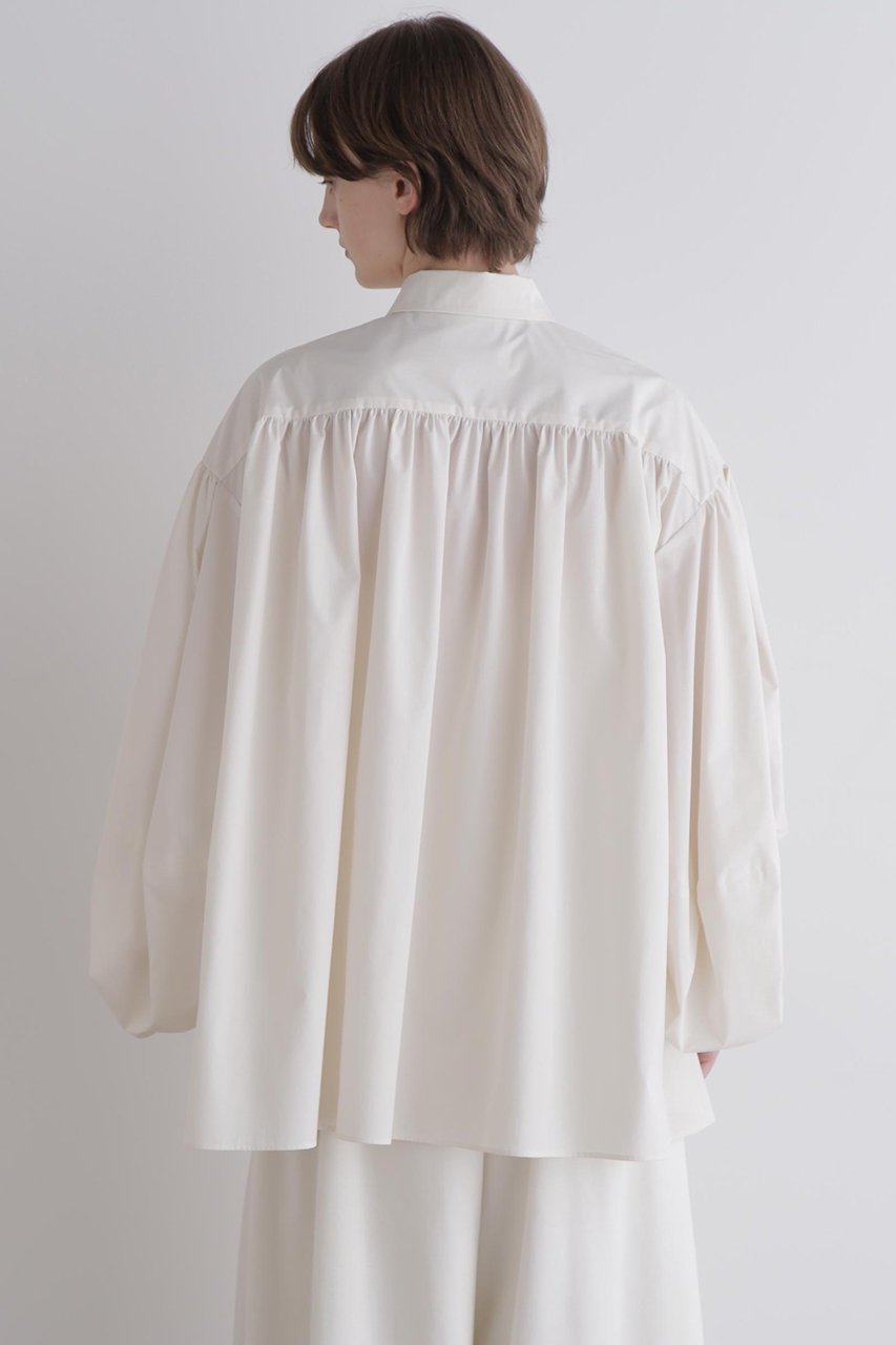 【ル フィル/LE PHIL】のクリスピータフタギャザーブラウス 人気、トレンドファッション・服の通販 founy(ファニー) 　ファッション　Fashion　レディースファッション　Fashion for Women　トップス・カットソー　Cut & Sew Tops　シャツ・ブラウス・オフィスカジュアル　Elegant Blouses & Button-Ups　スタンダード　Standard, Basic　ストレッチ　Stretch, Stretchy Fabric　スリーブ　Sleeve, Long Sleeve / Short Sleeve　バランス　Balance, Style Balance　ロング　Long, Long-Length　other-5|ID: prp329100004705721 ipo3291000000035981093