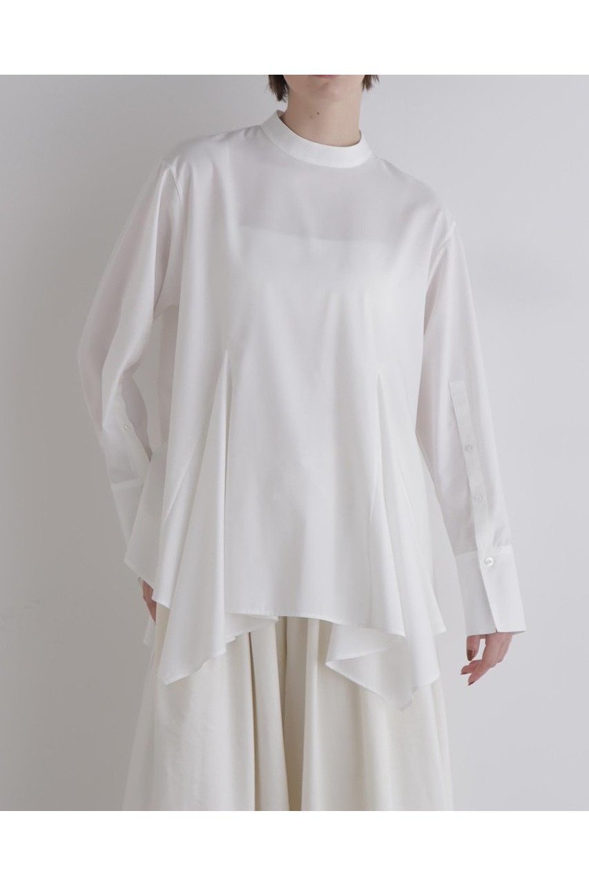 【ル フィル/LE PHIL】のスクエアヘムブラウス 人気、トレンドファッション・服の通販 founy(ファニー) 　ファッション　Fashion　レディースファッション　Fashion for Women　トップス・カットソー　Cut & Sew Tops　シャツ・ブラウス・オフィスカジュアル　Elegant Blouses & Button-Ups　とろみ　Fluid, Flowy Fabric　シンプル　Simple, Minimal　スクエア　Square, Square Shape　スタンダード　Standard, Basic　スリーブ　Sleeve, Long Sleeve / Short Sleeve　ツイル　Twist, Twisted Detail　バランス　Balance, Style Balance　フォルム　Silhouette, Form　ロング　Long, Long-Length　新作・新入荷　New Arrivals / New In　other-2|ID: prp329100004705722 ipo3291000000033984817