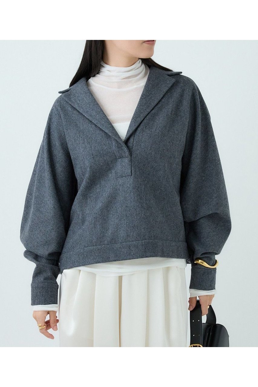 【カオス/Chaos】のバランサールームプルオーバー インテリア・キッズ・メンズ・レディースファッション・服の通販 founy(ファニー) 　ファッション　Fashion　レディースファッション　Fashion for Women　トップス・カットソー　Cut & Sew Tops　ニット　Knit Tops & Sweaters　カジュアルプルオーバー・ニットトップス　Pullovers & Knit Tops / Casual Pullovers　おすすめ　Recommended / Our Picks　ジャケット　Jacket, Outerwear　スキッパー　Skipper, Open Collar　セットアップ　Set-Up, Coordinated Outfit　タートル　Turtleneck, Turtle Collar　フロント　Front, Front Design　ボトム　Bottoms, Lower Wear　冬　Winter / This Winter　新作・新入荷　New Arrivals / New In　チャコール|ID: prp329100004705725 ipo3291000000033984844