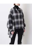 【ヒューエルミュージアム/hueLe Museum】の【STUMBLY】Ombre Check Blouse 人気、トレンドファッション・服の通販 founy(ファニー) ファッション Fashion レディースファッション Fashion for Women トップス・カットソー Cut & Sew Tops シャツ・ブラウス・オフィスカジュアル Elegant Blouses & Button-Ups クール Cool, Chic シアー Sheer, See-Through スリーブ Sleeve, Long Sleeve / Short Sleeve ドレープ Drape, Draping Fabric フロント Front, Front Design ロング Long, Long-Length エレガント 上品 Elegant 新作・新入荷 New Arrivals / New In |ID:prp329100004705730