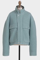 【ヒューエルミュージアム/hueLe Museum】の【STUMBLY】Boa Stand Zip Up Jacket ライトグリーン|ID: prp329100004705741 ipo3291000000036183226