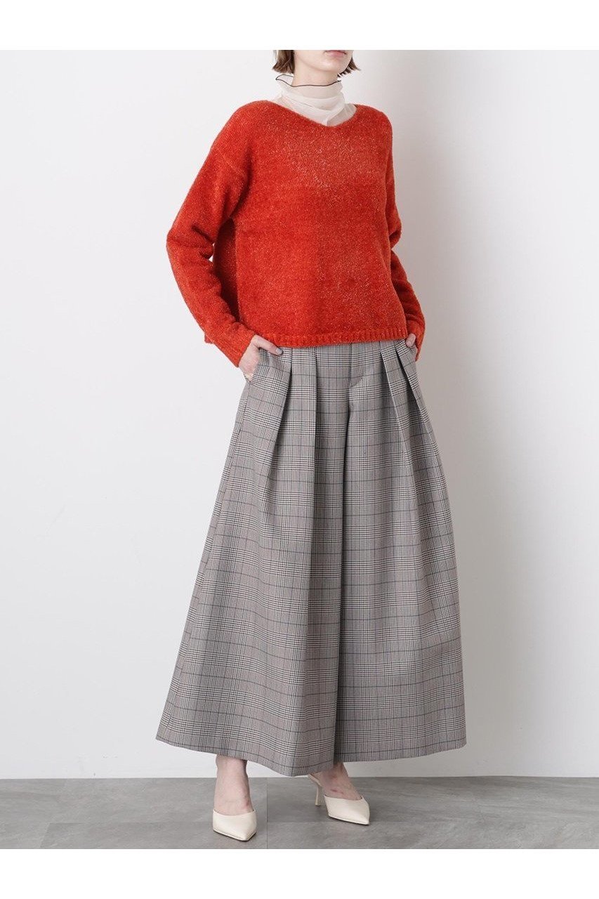 【ヒューエルミュージアム/hueLe Museum】の【STUMBLY】Yarn Dyed Highwaist Pants インテリア・キッズ・メンズ・レディースファッション・服の通販 founy(ファニー) 　ファッション　Fashion　レディースファッション　Fashion for Women　パンツ　Pants & Trousers　クラシック　Classic, Timeless Style　チェック　Check, Plaid, Tartan　ツイル　Twist, Twisted Detail　フロント　Front, Front Design　新作・新入荷　New Arrivals / New In　グレー|ID: prp329100004705743 ipo3291000000033984976