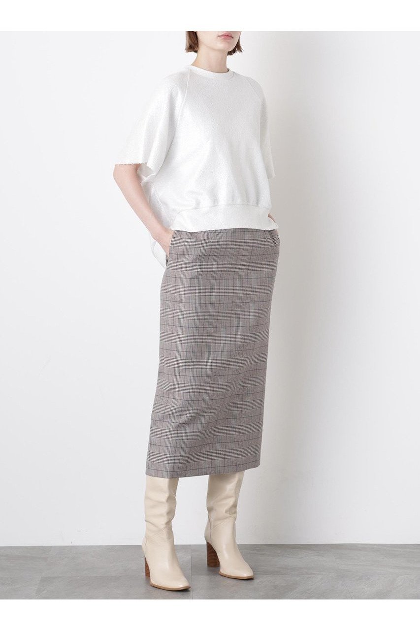 【ヒューエルミュージアム/hueLe Museum】の【STUMBLY】Yarn Dyed I-Line Skirt インテリア・キッズ・メンズ・レディースファッション・服の通販 founy(ファニー) 　ファッション　Fashion　レディースファッション　Fashion for Women　スカート　Skirts　クラシック　Classic, Timeless Style　チェック　Check, Plaid, Tartan　ツイル　Twist, Twisted Detail　モダン　Modern, Contemporary　新作・新入荷　New Arrivals / New In　グレー|ID: prp329100004705744 ipo3291000000033984986