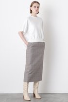 【ヒューエルミュージアム/hueLe Museum】の【STUMBLY】Yarn Dyed I-Line Skirt グレー|ID: prp329100004705744 ipo3291000000036183229