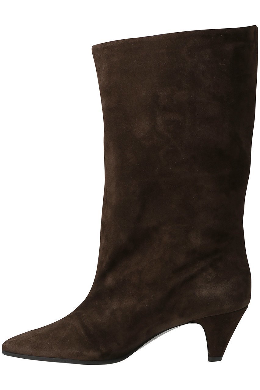 【ファビオ ルスコーニ/FABIO RUSCONI】のスエードルーズフィットミドルブーツ インテリア・キッズ・メンズ・レディースファッション・服の通販 founy(ファニー) 　ファッション　Fashion　レディースファッション　Fashion for Women　トレンド　Trend, Trending Now　バランス　Balance, Style Balance　ミドル　Middle Length, Mid Height　ロング　Long, Long-Length　エレガント 上品　Elegant　ダークブラウン|ID: prp329100004706776 ipo3291000000035535409