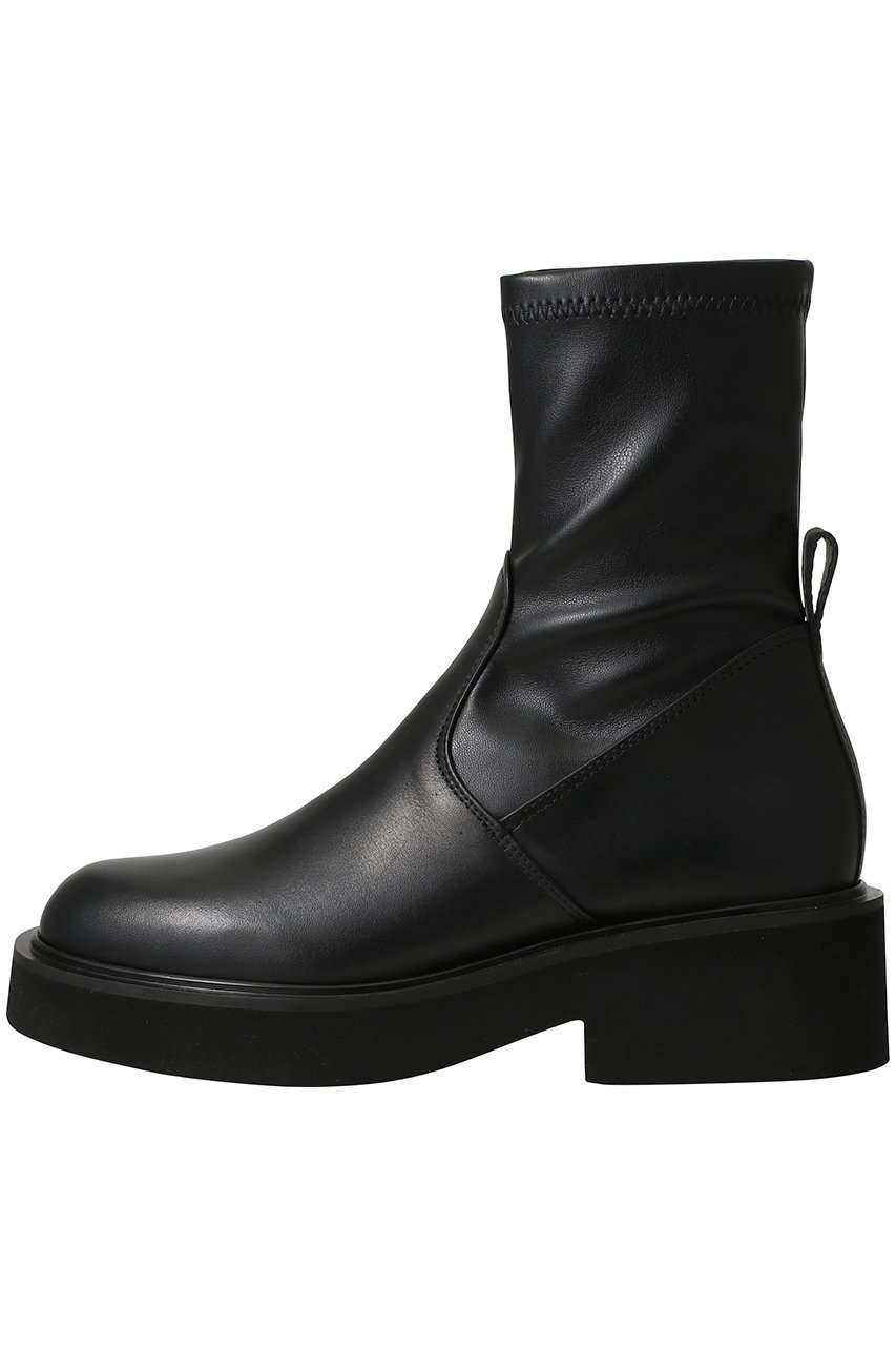 【ファビオ ルスコーニ/FABIO RUSCONI】の厚底ストレッチショートブーツ インテリア・キッズ・メンズ・レディースファッション・服の通販 founy(ファニー) 　ファッション　Fashion　レディースファッション　Fashion for Women　ショート　Short, Short Length　シンプル　Simple, Minimal　ストレッチ　Stretch, Stretchy Fabric　厚底　Platform Shoes　定番　Standard, Basic Item　ブラック|ID: prp329100004706781 ipo3291000000035695427