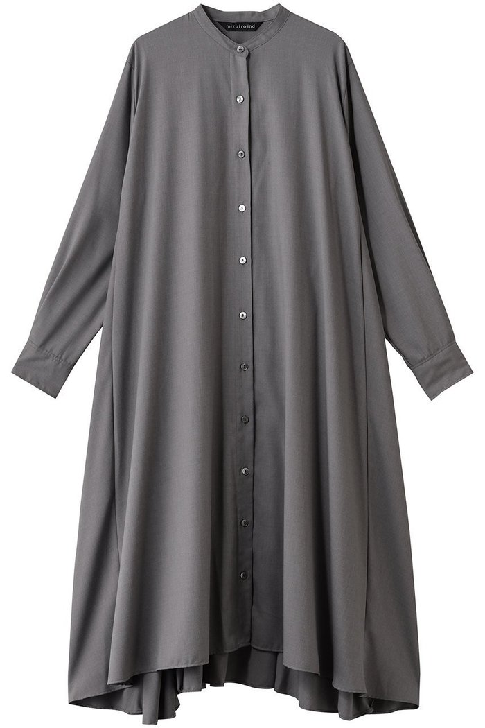 【ミズイロ インド/mizuiro ind】のT/Rスタンドカラーフレアワンピース インテリア・キッズ・メンズ・レディースファッション・服の通販 founy(ファニー) https://founy.com/ ファッション Fashion レディースファッション Fashion for Women ワンピース Dresses チュニック Tunic Tops & Dresses チュニック Tunic, Long Top フレア Flare, Flared ロング Long, Long-Length エレガント 上品 Elegant |ID: prp329100004706782 ipo3291000000035638921