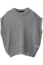 【ミズイロ インド/mizuiro ind】のhairly cocoon wide vest ベスト l.gray|ID:prp329100004706783