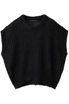 【ミズイロ インド/mizuiro ind】のhairly cocoon wide vest ベスト black|ID:prp329100004706783