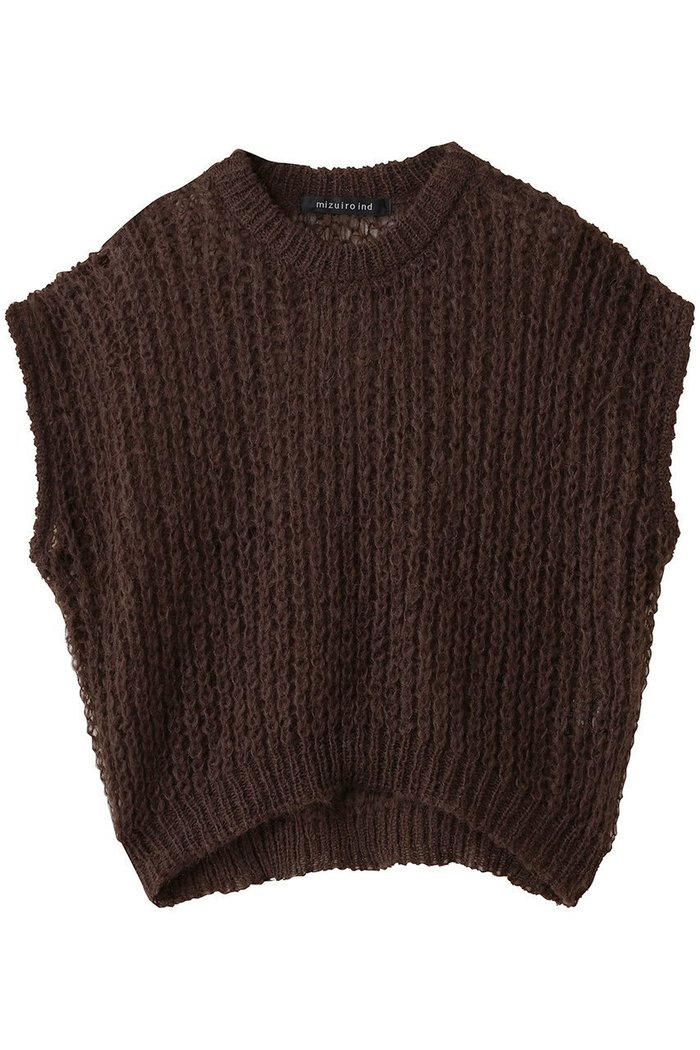 【ミズイロ インド/mizuiro ind】のヘアリーコクーンワイドベスト インテリア・キッズ・メンズ・レディースファッション・服の通販 founy(ファニー) https://founy.com/ ファッション Fashion レディースファッション Fashion for Women トップス・カットソー Cut & Sew Tops ニット Knit Tops & Sweaters ベスト&ジレ / 重ね着スタイル Vests & Gilets カジュアルプルオーバー・ニットトップス Pullovers & Knit Tops / Casual Pullovers おすすめ Recommended / Our Picks ベスト Vest, Waistcoat メッシュ Mesh, Net Fabric A/W・秋冬 Autumn/Winter |ID: prp329100004706783 ipo3291000000035940019