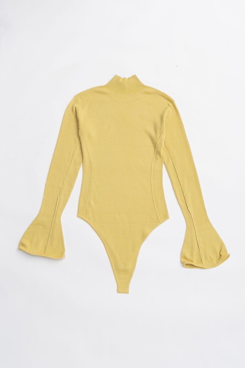 【プランク プロジェクト/PRANK PROJECT】のウェーブヘムスリーブリブニット 人気、トレンドファッション・服の通販 founy(ファニー) 　ファッション　Fashion　レディースファッション　Fashion for Women　トップス・カットソー　Cut & Sew Tops　ニット　Knit Tops & Sweaters　カジュアルプルオーバー・ニットトップス　Pullovers & Knit Tops / Casual Pullovers　スーツ　Suit, Formalwear　ハイネック　High Neck, Mock Neck　ハーフ　Half, Half-Length　フィット　Fit, Slim Fit　フォルム　Silhouette, Form　ボトム　Bottoms, Lower Wear　新作・新入荷　New Arrivals / New In　other-5|ID: prp329100004706791 ipo3291000000033994927
