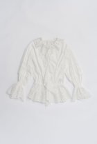 【プランク プロジェクト/PRANK PROJECT】のエンブロイダリーラッフルブラウス 人気、トレンドファッション・服の通販 founy(ファニー) ファッション Fashion レディースファッション Fashion for Women トップス・カットソー Cut & Sew Tops シャツ・ブラウス・オフィスカジュアル Elegant Blouses & Button-Ups おすすめ Recommended / Our Picks ジャケット Jacket, Outerwear スリーブ Sleeve, Long Sleeve / Short Sleeve フリル Frill, Ruffle マニッシュ Mannish, Boyish ラッフル Ruffle, Frill ロング Long, Long-Length 冬 Winter / This Winter 新作・新入荷 New Arrivals / New In 春 Spring thumbnail WHT(ホワイト)|ID: prp329100004706793 ipo3291000000033994943