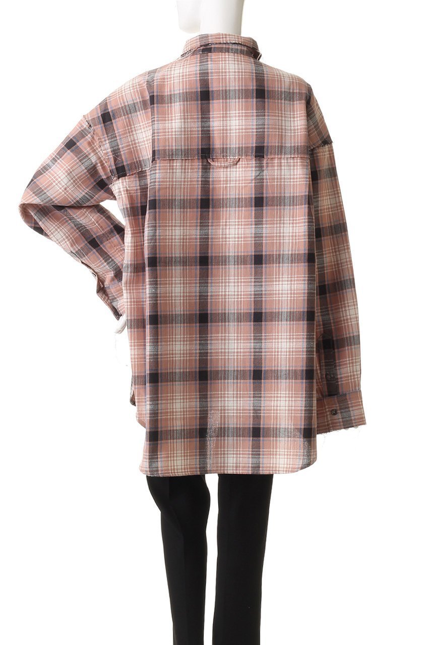 【プランク プロジェクト/PRANK PROJECT】のオーバーチェックシャツ 人気、トレンドファッション・服の通販 founy(ファニー) 　ファッション　Fashion　レディースファッション　Fashion for Women　トップス・カットソー　Cut & Sew Tops　シャツ・ブラウス・オフィスカジュアル　Elegant Blouses & Button-Ups　おすすめ　Recommended / Our Picks　インナー　Innerwear　カットオフ　Cut-Off Design　ジャケット　Jacket, Outerwear　スリーブ　Sleeve, Long Sleeve / Short Sleeve　チェック　Check, Plaid, Tartan　ロング　Long, Long-Length　羽織　Haori, Light Jacket　other-6|ID: prp329100004706795 ipo3291000000035297767