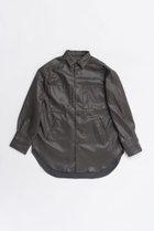 【プランク プロジェクト/PRANK PROJECT】のシンセティックレザーオーバーシャツ 人気、トレンドファッション・服の通販 founy(ファニー) ファッション Fashion レディースファッション Fashion for Women トップス・カットソー Cut & Sew Tops シャツ・ブラウス・オフィスカジュアル Elegant Blouses & Button-Ups スリーブ Sleeve, Long Sleeve / Short Sleeve フェイクレザー Faux Leather, PU Leather マニッシュ Mannish, Boyish リラックス Relax, Relaxed Fit ロング Long, Long-Length 新作・新入荷 New Arrivals / New In thumbnail BRN(ブラウン)|ID: prp329100004706796 ipo3291000000033994968