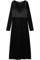 【プランク プロジェクト/PRANK PROJECT】のニットコンビベロアワンピース BLK(ブラック)|ID: prp329100004706797 ipo3291000000036227305