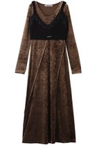 【プランク プロジェクト/PRANK PROJECT】のニットコンビベロアワンピース BRN(ブラウン)|ID: prp329100004706797 ipo3291000000036227306