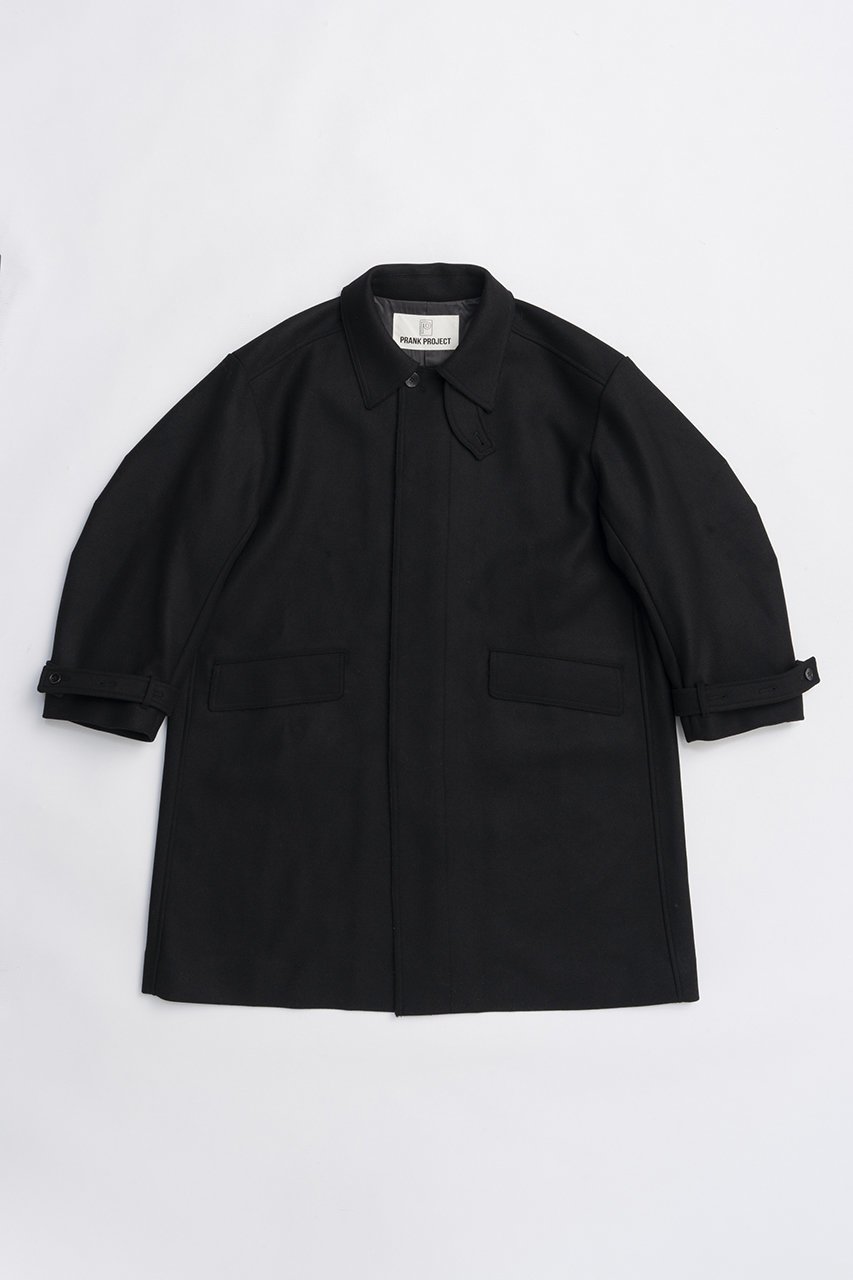 【プランク プロジェクト/PRANK PROJECT】のウールステンカラーコート インテリア・キッズ・メンズ・レディースファッション・服の通販 founy(ファニー) 　ファッション　Fashion　レディースファッション　Fashion for Women　アウター　Coat / Outerwear Collection　コート・ロングコート・ピーコート　Long Coats, Peacoats & More　ハイネック　High Neck, Mock Neck　ミドル　Middle Length, Mid Height　ロング　Long, Long-Length　新作・新入荷　New Arrivals / New In　BLK(ブラック)|ID: prp329100004706800 ipo3291000000033995007
