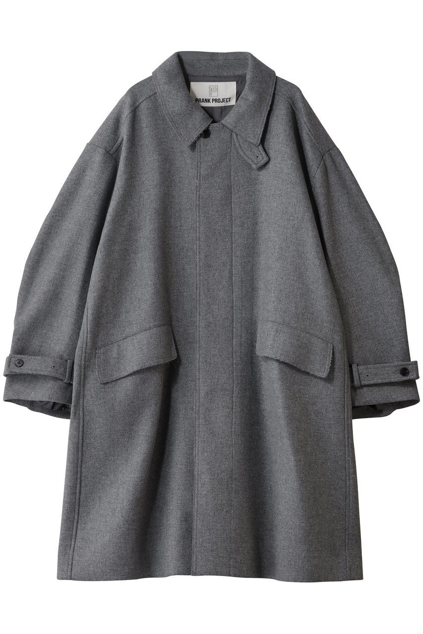 【プランク プロジェクト/PRANK PROJECT】のウールステンカラーコート インテリア・キッズ・メンズ・レディースファッション・服の通販 founy(ファニー) 　ファッション　Fashion　レディースファッション　Fashion for Women　アウター　Coat / Outerwear Collection　コート・ロングコート・ピーコート　Long Coats, Peacoats & More　ハイネック　High Neck, Mock Neck　ミドル　Middle Length, Mid Height　ロング　Long, Long-Length　GRY(グレー)|ID: prp329100004706800 ipo3291000000035725800