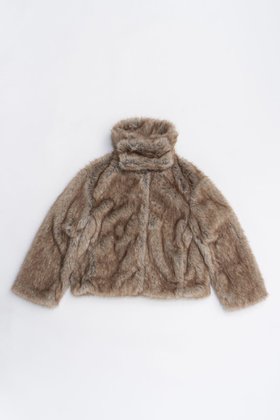 【プランク プロジェクト/PRANK PROJECT】のフェイクファーショートコート 人気、トレンドファッション・服の通販 founy(ファニー) ファッション Fashion レディースファッション Fashion for Women アウター Coat / Outerwear Collection コート・ロングコート・ピーコート Long Coats, Peacoats & More ショート Short, Short Length トレンド Trend, Trending Now ハイネック High Neck, Mock Neck フェイクファー Faux Fur, Imitation Fur ロング Long, Long-Length 今季 This Season, Current Season 新作・新入荷 New Arrivals / New In |ID:prp329100004706801