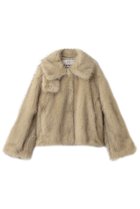 【プランク プロジェクト/PRANK PROJECT】のフェイクファーショートコート IVR(アイボリー)|ID: prp329100004706801 ipo3291000000035831319