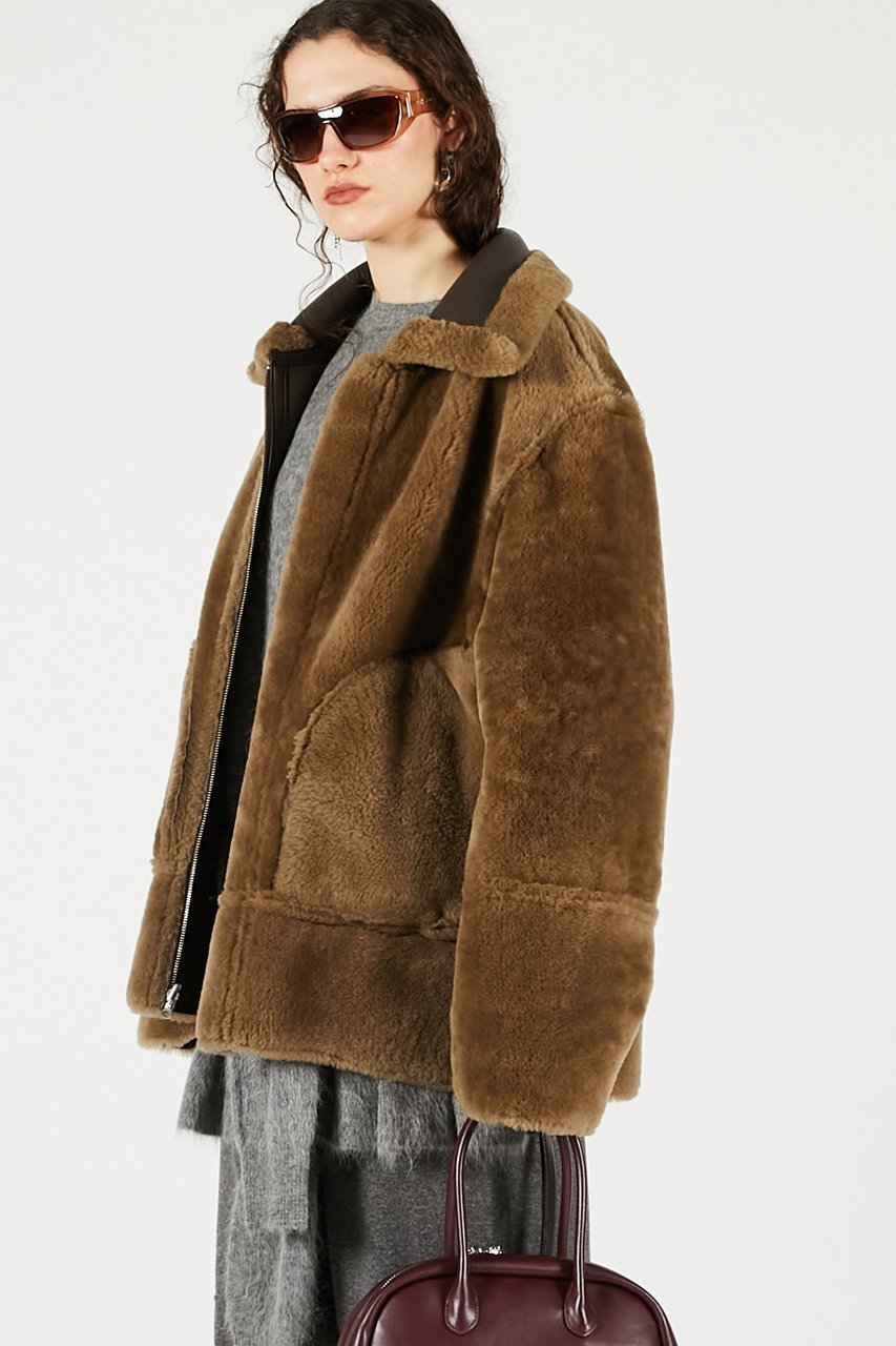 【プランク プロジェクト/PRANK PROJECT】のリバーシブルムートンコート 人気、トレンドファッション・服の通販 founy(ファニー) 　ファッション　Fashion　レディースファッション　Fashion for Women　アウター　Coat / Outerwear Collection　コート・ロングコート・ピーコート　Long Coats, Peacoats & More　スリット　Slit, Slit Detail　モダン　Modern, Contemporary　リバーシブル　Reversible, Two-Sided　ロング　Long, Long-Length　新作・新入荷　New Arrivals / New In　other-5|ID: prp329100004706802 ipo3291000000033995031