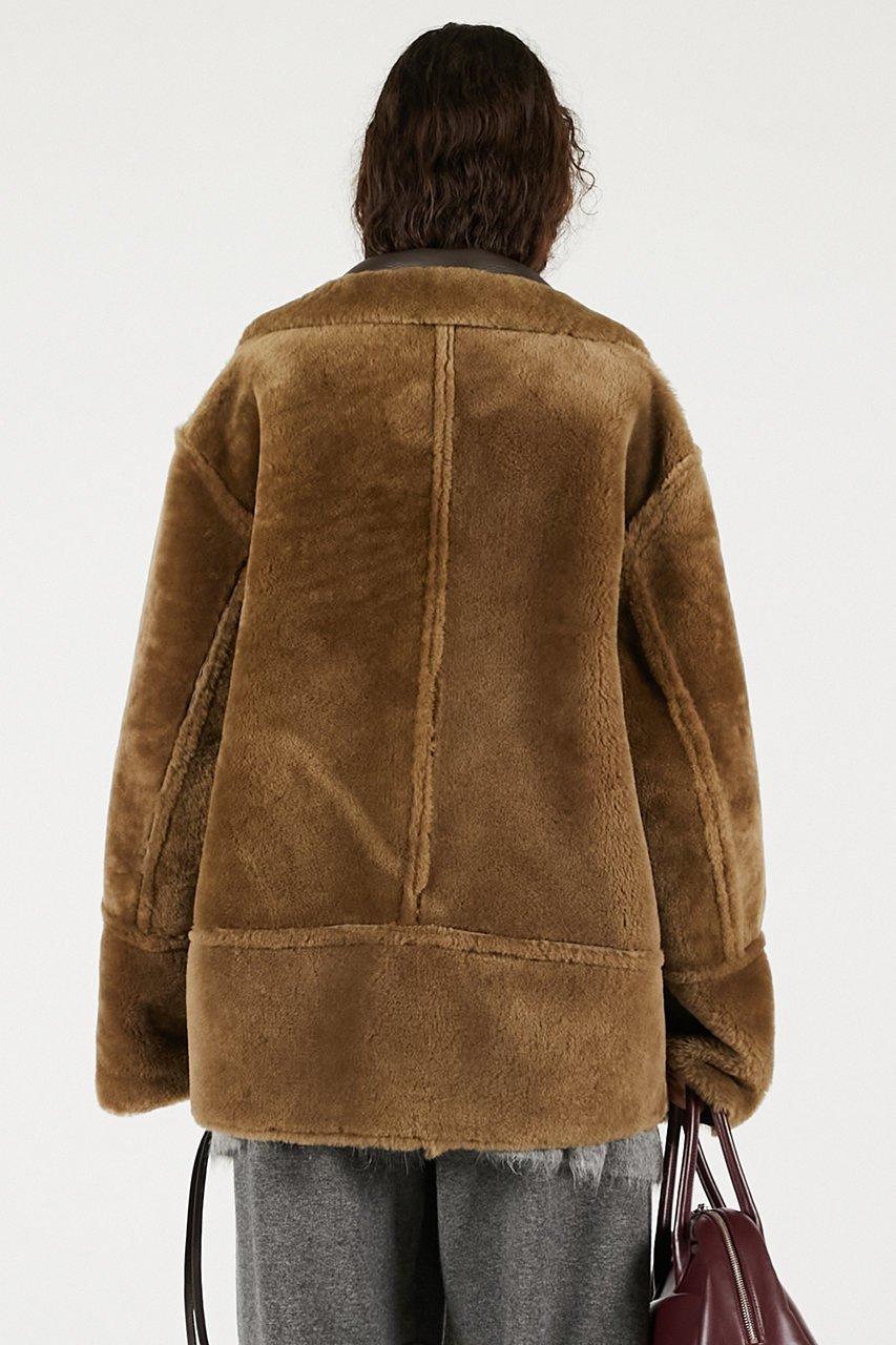 【プランク プロジェクト/PRANK PROJECT】のリバーシブルムートンコート 人気、トレンドファッション・服の通販 founy(ファニー) 　ファッション　Fashion　レディースファッション　Fashion for Women　アウター　Coat / Outerwear Collection　コート・ロングコート・ピーコート　Long Coats, Peacoats & More　スリット　Slit, Slit Detail　モダン　Modern, Contemporary　リバーシブル　Reversible, Two-Sided　ロング　Long, Long-Length　新作・新入荷　New Arrivals / New In　other-6|ID: prp329100004706802 ipo3291000000033995032