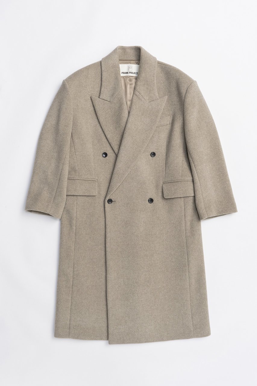 【プランク プロジェクト/PRANK PROJECT】のスーパービックコート インテリア・キッズ・メンズ・レディースファッション・服の通販 founy(ファニー) 　ファッション　Fashion　レディースファッション　Fashion for Women　アウター　Coat / Outerwear Collection　コート・ロングコート・ピーコート　Long Coats, Peacoats & More　ショート　Short, Short Length　ストライプ　Stripe, Striped Pattern　ロング　Long, Long-Length　新作・新入荷　New Arrivals / New In　G.BGE(グレーベージュ)|ID: prp329100004706803 ipo3291000000033995038