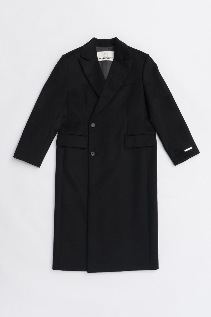 【プランク プロジェクト/PRANK PROJECT】のナローシングルコート インテリア・キッズ・メンズ・レディースファッション・服の通販 founy(ファニー) 　ファッション　Fashion　レディースファッション　Fashion for Women　アウター　Coat / Outerwear Collection　コート・ロングコート・ピーコート　Long Coats, Peacoats & More　シルク　Silk, 100% Silk　ネップ　Nepp, Slub Yarn　フォルム　Silhouette, Form　マニッシュ　Mannish, Boyish　ロング　Long, Long-Length　新作・新入荷　New Arrivals / New In　BLK(ブラック)|ID: prp329100004706805 ipo3291000000033995053