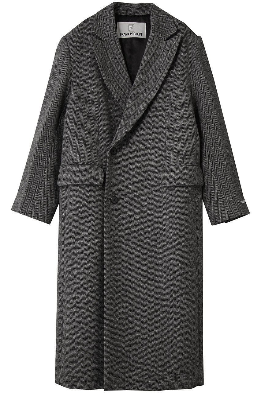 【プランク プロジェクト/PRANK PROJECT】のナローシングルコート インテリア・キッズ・メンズ・レディースファッション・服の通販 founy(ファニー) 　ファッション　Fashion　レディースファッション　Fashion for Women　アウター　Coat / Outerwear Collection　コート・ロングコート・ピーコート　Long Coats, Peacoats & More　シルク　Silk, 100% Silk　ネップ　Nepp, Slub Yarn　フォルム　Silhouette, Form　マニッシュ　Mannish, Boyish　ロング　Long, Long-Length　MLT(マルチカラー)|ID: prp329100004706805 ipo3291000000035498944