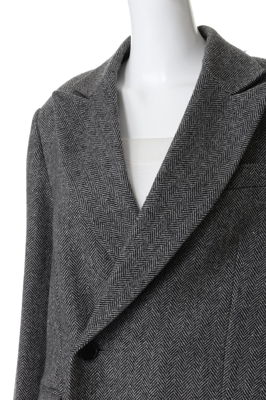 【プランク プロジェクト/PRANK PROJECT】のナローシングルコート 人気、トレンドファッション・服の通販 founy(ファニー) 　ファッション　Fashion　レディースファッション　Fashion for Women　アウター　Coat / Outerwear Collection　コート・ロングコート・ピーコート　Long Coats, Peacoats & More　シルク　Silk, 100% Silk　ネップ　Nepp, Slub Yarn　フォルム　Silhouette, Form　マニッシュ　Mannish, Boyish　ロング　Long, Long-Length　other-5|ID: prp329100004706805 ipo3291000000035498950