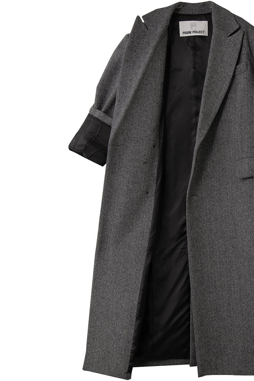 【プランク プロジェクト/PRANK PROJECT】のナローシングルコート 人気、トレンドファッション・服の通販 founy(ファニー) ファッション Fashion レディースファッション Fashion for Women アウター Coat / Outerwear Collection コート・ロングコート・ピーコート Long Coats, Peacoats & More シルク Silk, 100% Silk ネップ Nepp, Slub Yarn フォルム Silhouette, Form マニッシュ Mannish, Boyish ロング Long, Long-Length other-6|ID: prp329100004706805 ipo3291000000036065875