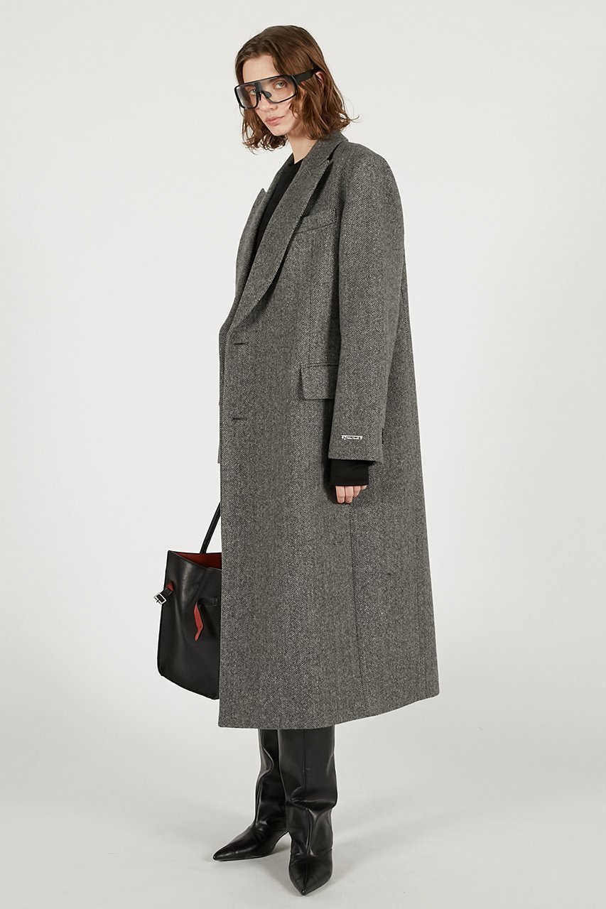 【プランク プロジェクト/PRANK PROJECT】のナローシングルコート 人気、トレンドファッション・服の通販 founy(ファニー) ファッション Fashion レディースファッション Fashion for Women アウター Coat / Outerwear Collection コート・ロングコート・ピーコート Long Coats, Peacoats & More シルク Silk, 100% Silk ネップ Nepp, Slub Yarn フォルム Silhouette, Form マニッシュ Mannish, Boyish ロング Long, Long-Length other-8|ID: prp329100004706805 ipo3291000000036065877