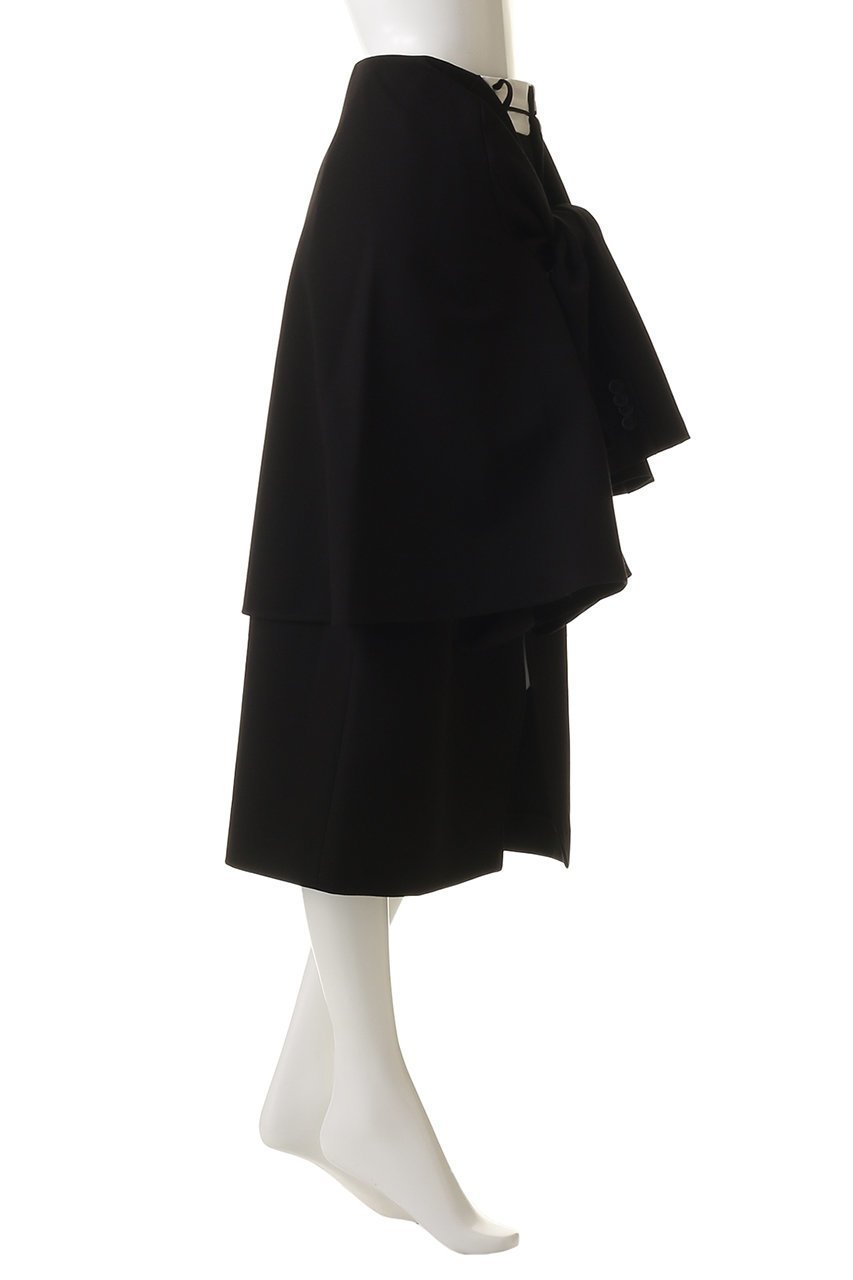 【プランク プロジェクト/PRANK PROJECT】のレイヤードミディスカート 人気、トレンドファッション・服の通販 founy(ファニー) 　ファッション　Fashion　レディースファッション　Fashion for Women　スカート　Skirts　ジャケット　Jacket, Outerwear　ストライプ　Stripe, Striped Pattern　スマート　Smart, Elegant　再入荷　Restock / Back in Stock　無地　Plain, Solid Color　other-6|ID: prp329100004706811 ipo3291000000034605080