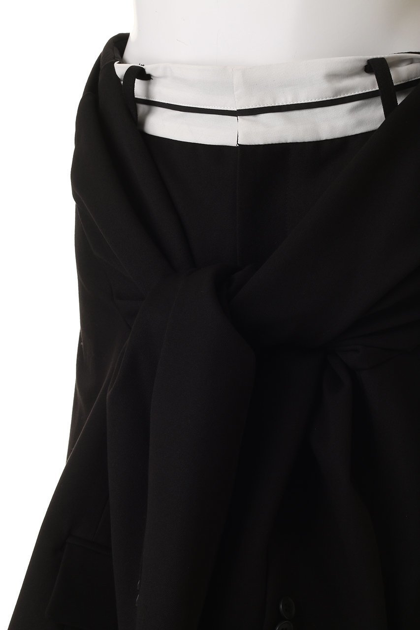 【プランク プロジェクト/PRANK PROJECT】のレイヤードミディスカート 人気、トレンドファッション・服の通販 founy(ファニー) 　ファッション　Fashion　レディースファッション　Fashion for Women　スカート　Skirts　ジャケット　Jacket, Outerwear　ストライプ　Stripe, Striped Pattern　スマート　Smart, Elegant　再入荷　Restock / Back in Stock　無地　Plain, Solid Color　other-8|ID: prp329100004706811 ipo3291000000034605082